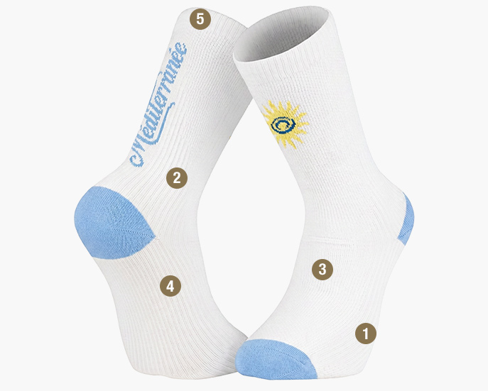 Chaussettes Light RUN Mediterranée